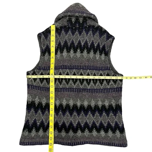 Lauren Ralph Lauren Women’s Lambswool Sweater Vest Shawl Collar Southwes… - Picture 15 of 15